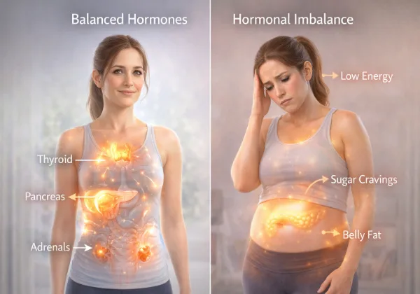 hormonal weight gain symptoms women