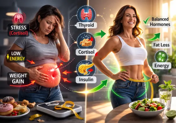 hormonal weight gain symptoms women