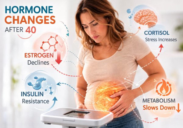 hormonal weight gain in women after 40
