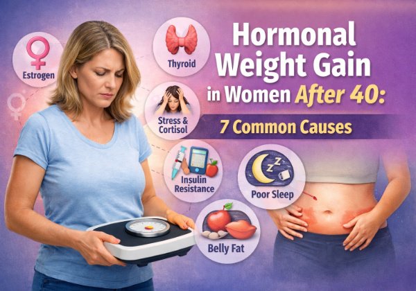 hormonal weight gain in women after 40