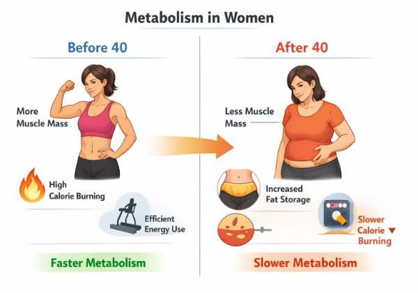 hormonal weight gain in women after 40