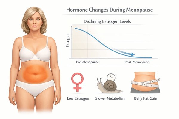 Why Belly Fat Increases During Menopause