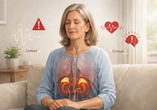 cortisol weight gain menopause