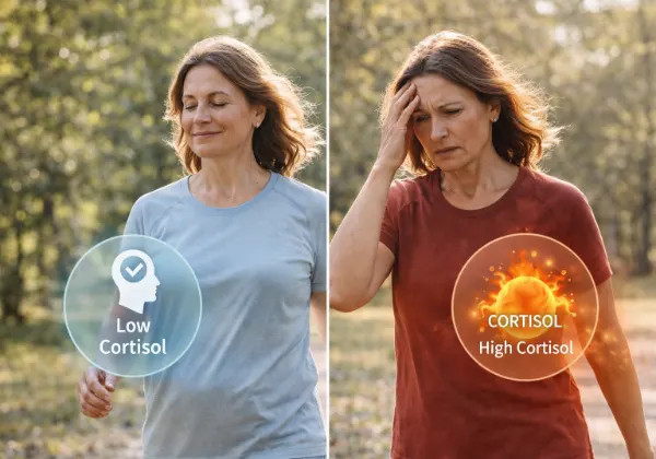 cortisol menopause belly fat