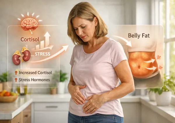 cortisol menopause belly fat