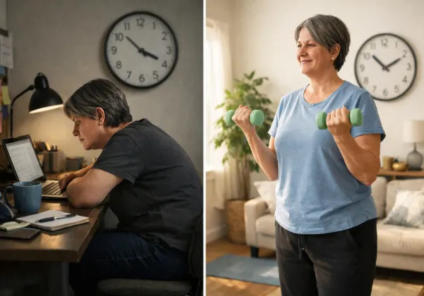 menopause vs aging weight gain