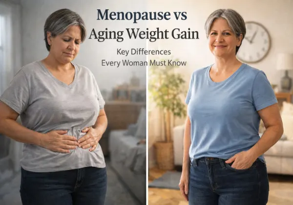 menopause vs aging weight gain
