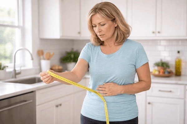 Menopause weight gain causes in women over 50