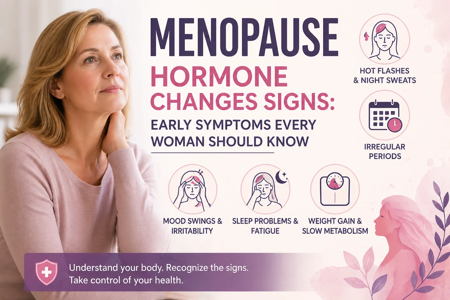 menopause hormone changes signs