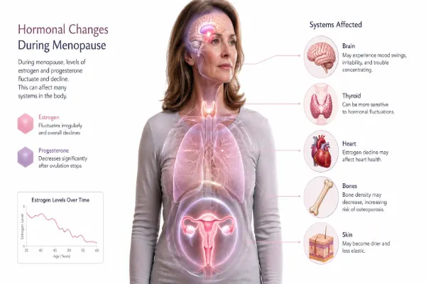 menopause hormone changes signs