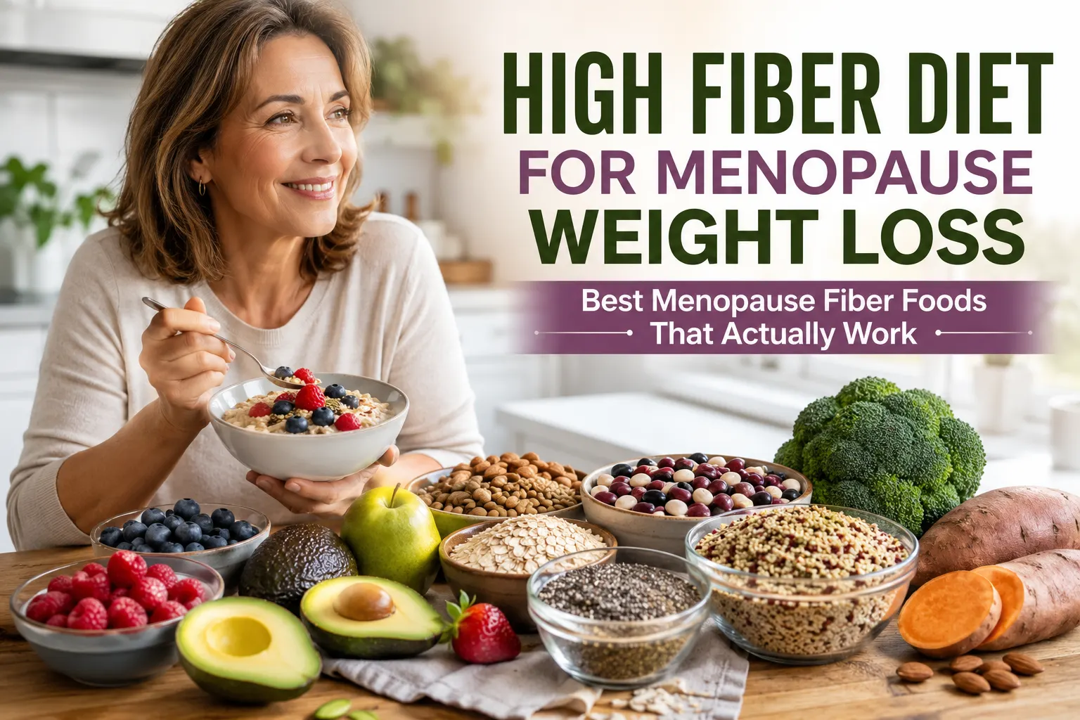 menopause fiber foods